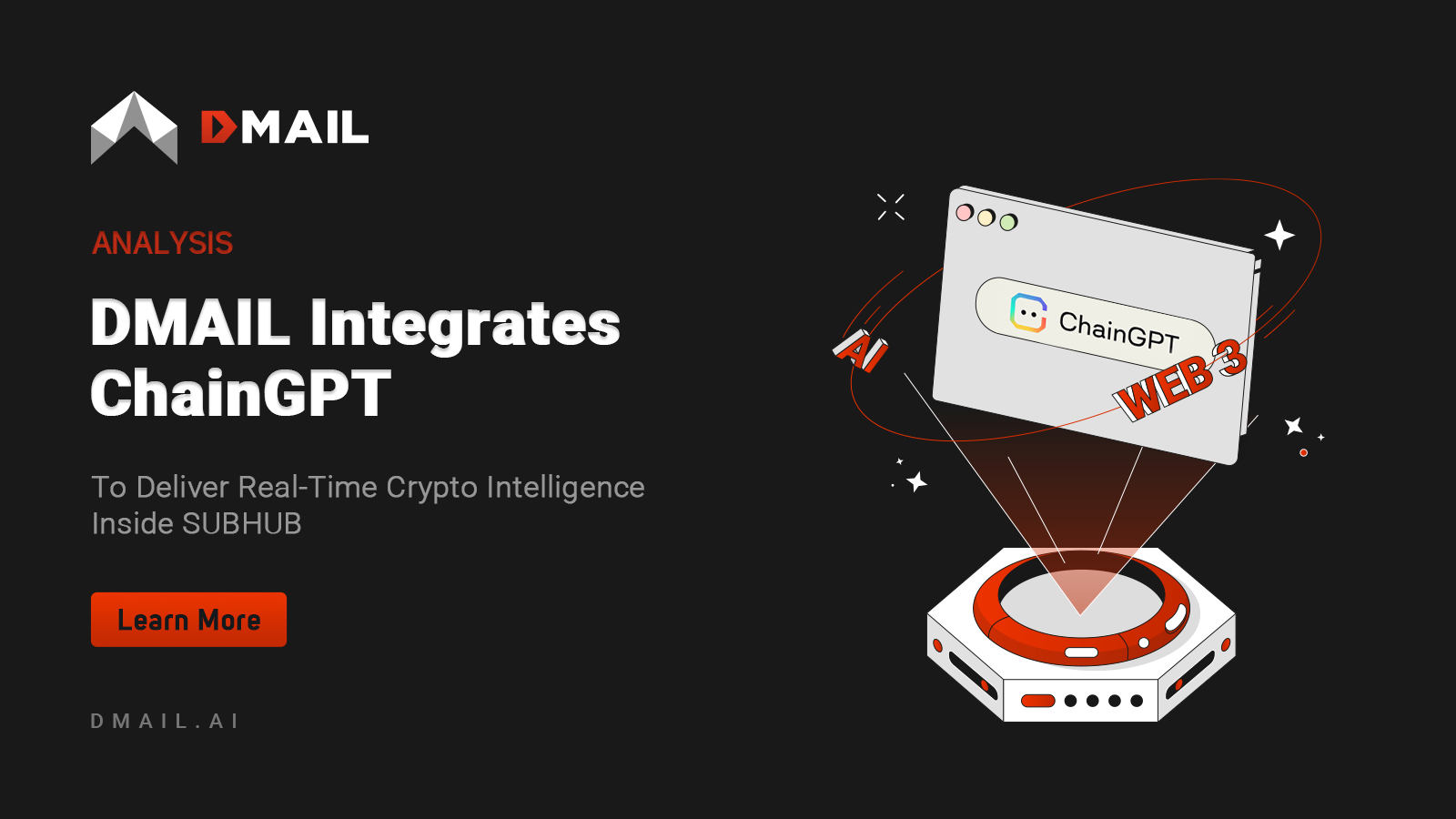 DMAIL Integrates ChainGPT to Deliver Real-Time Crypto Intelligence Inside SUBHUB