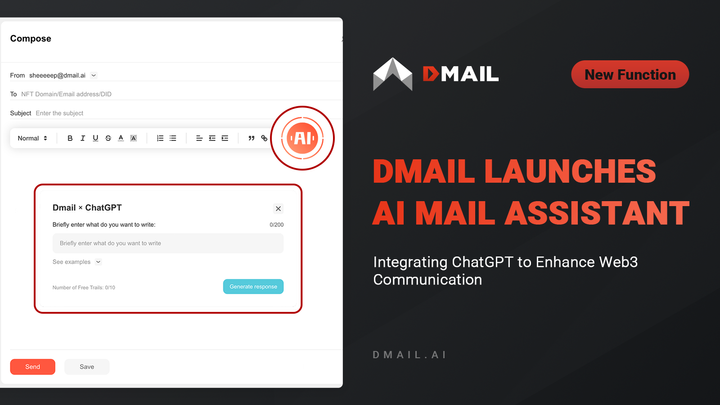 Dmail Launches AI Mail Assistant, Integrating ChatGPT to Enhance Web3 Communication